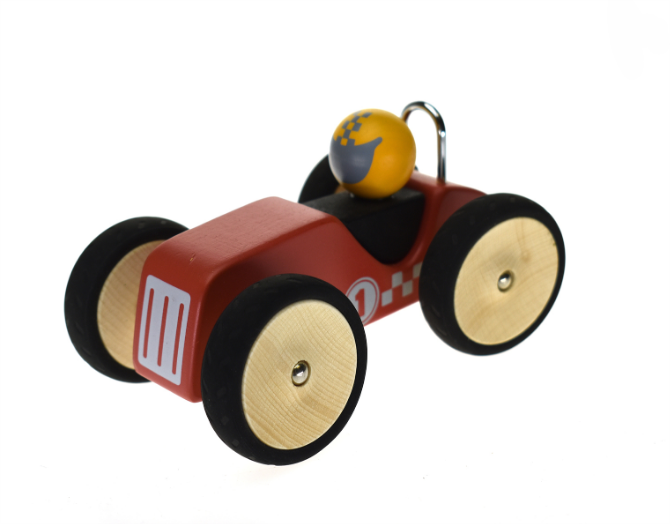 Kaper Kidz Wooden Retro Racing Car