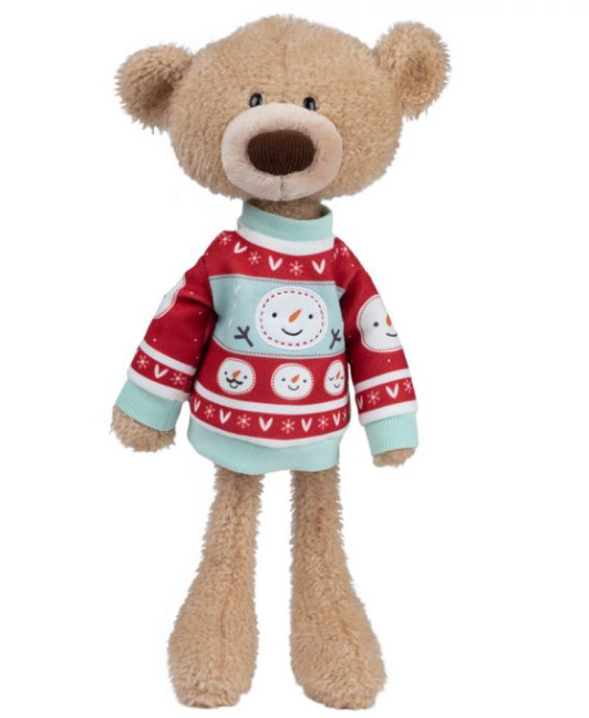 Gund Bear ToothPick 38cm Christmas Sweater Plush Toys
