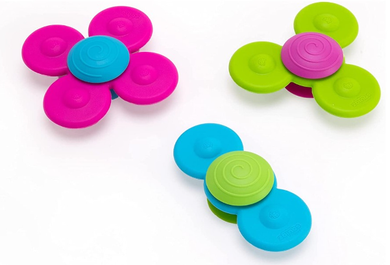 Fat Brain Toys Whirly Squigz Baby Activity Toys