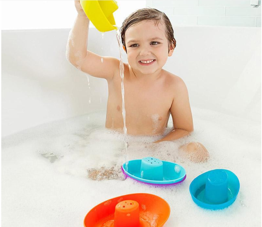 Boon Fleet Stacking Boats 5pc Bath Toys