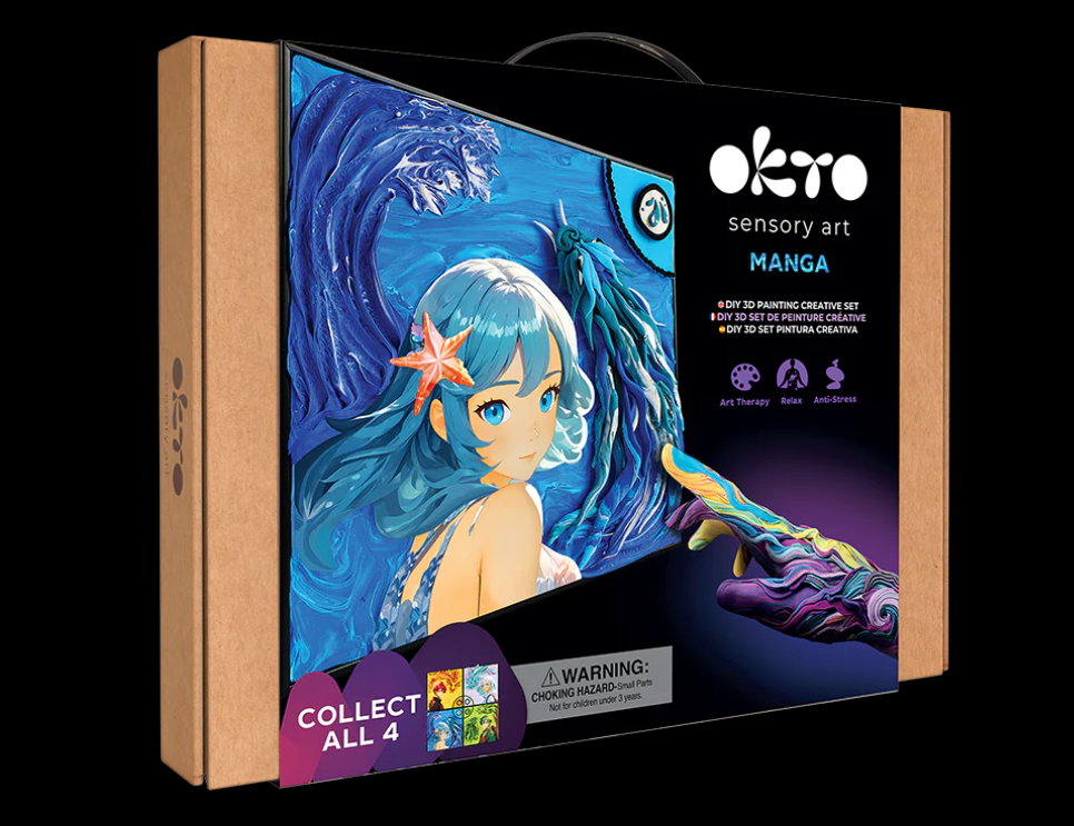 Okto Sensory Art DIY 3D Painting Manga WATER 30cm  x 40cm