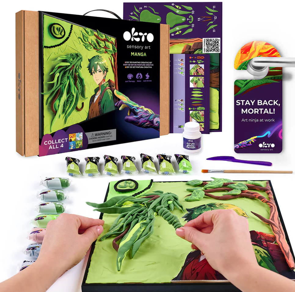 Okto Sensory Art DIY 3D Painting Manga EARTH 30cm x 40cm