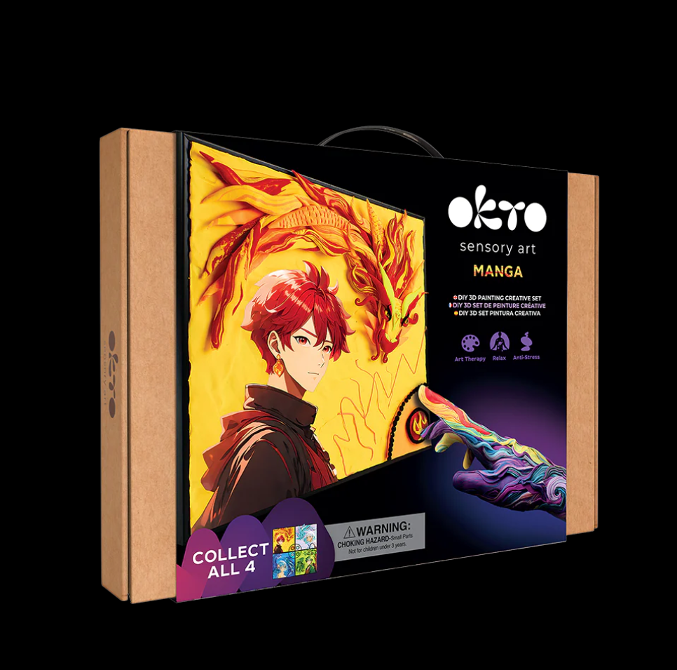 Okto Sensory Art DIY 3D Painting Manga FIRE 30cm x 40cm