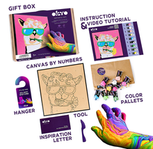 Load image into Gallery viewer, Okto Sensory Art LLAMA Colouring with Clay 29cmx29cm

