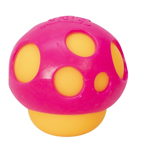 Schylling Nee Doh Groovy Shrooms Pink Orange Sensory Needs