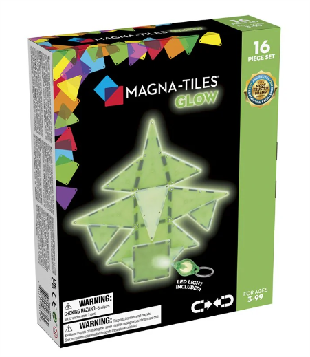 Magna Tiles Glow 16pc Set magnetic toy