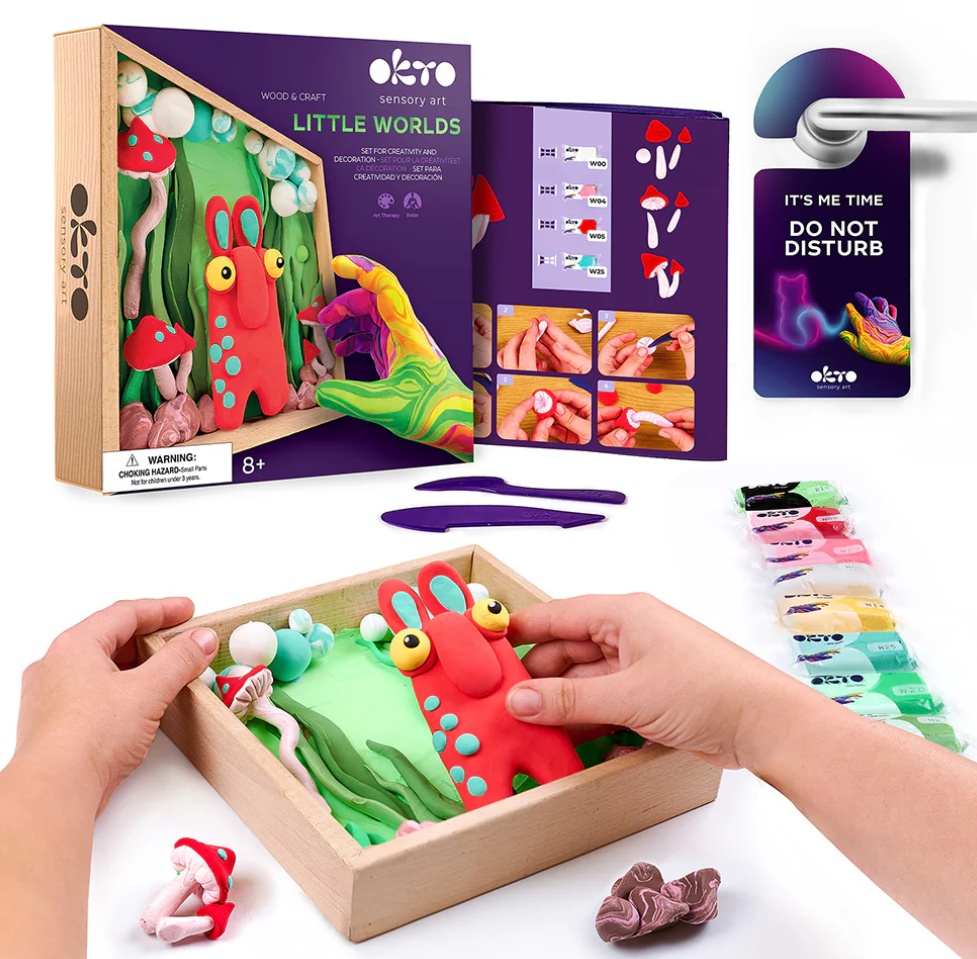 Okto Sensory Art Wood & Craft Little Worlds MOMMY TROLL