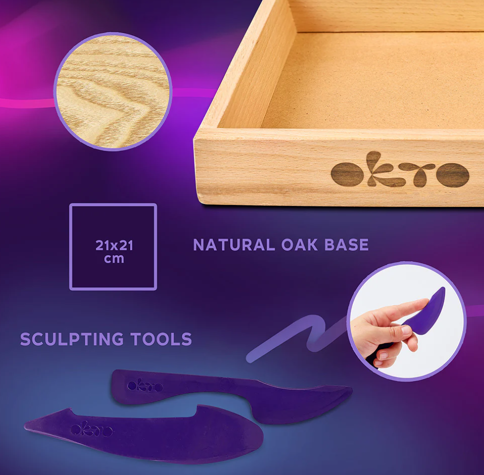 Okto Sensory Art Wood & Craft Little Worlds BUNNY MOON