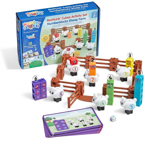 Numberblocks Sheep Farm Mathlink Cube Activity Set Learning Aid