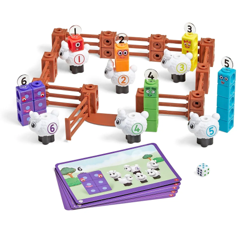 Numberblocks Sheep Farm Mathlink Cube Activity Set Learning Aid