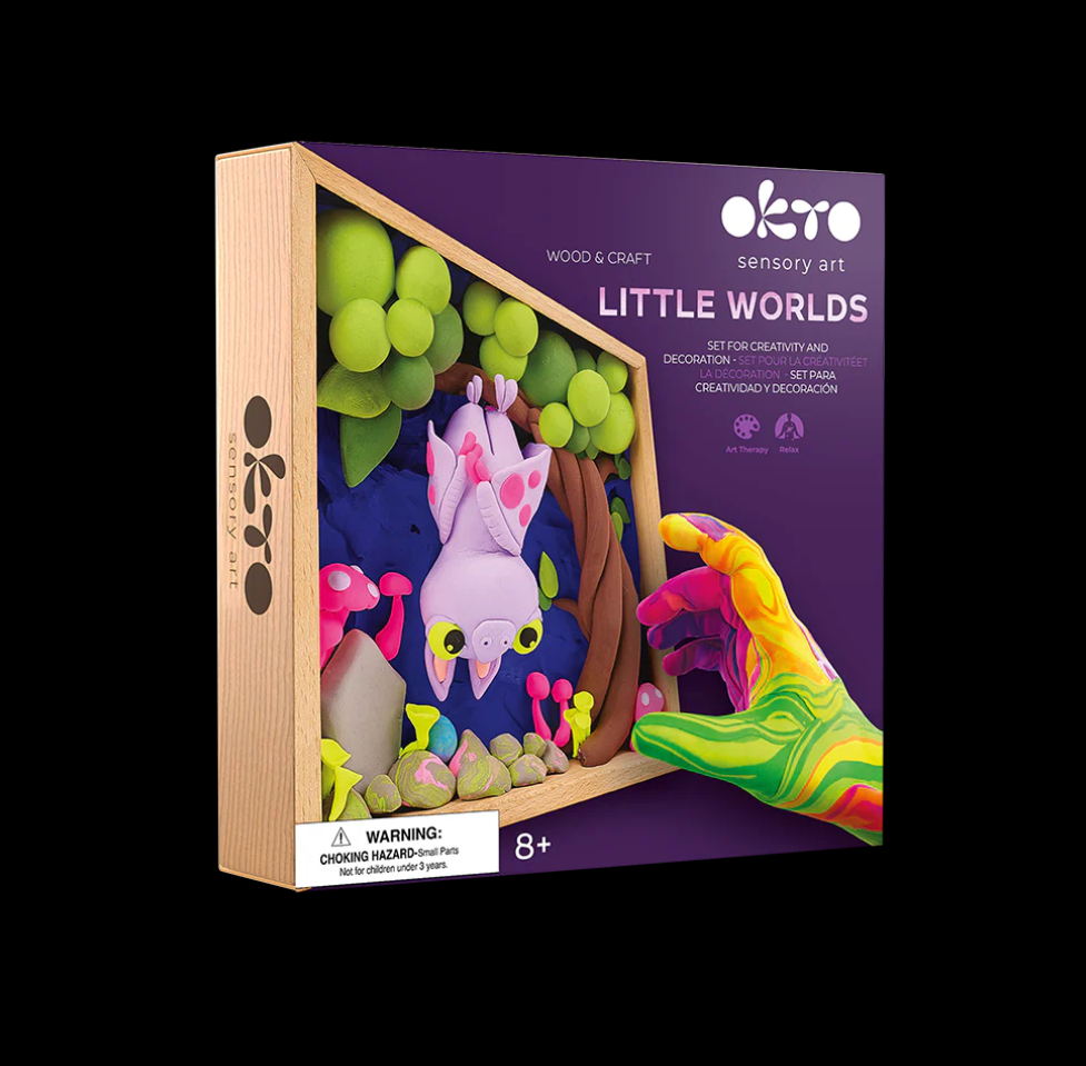 Okto Sensory Art Wood & Craft Little Worlds BAT