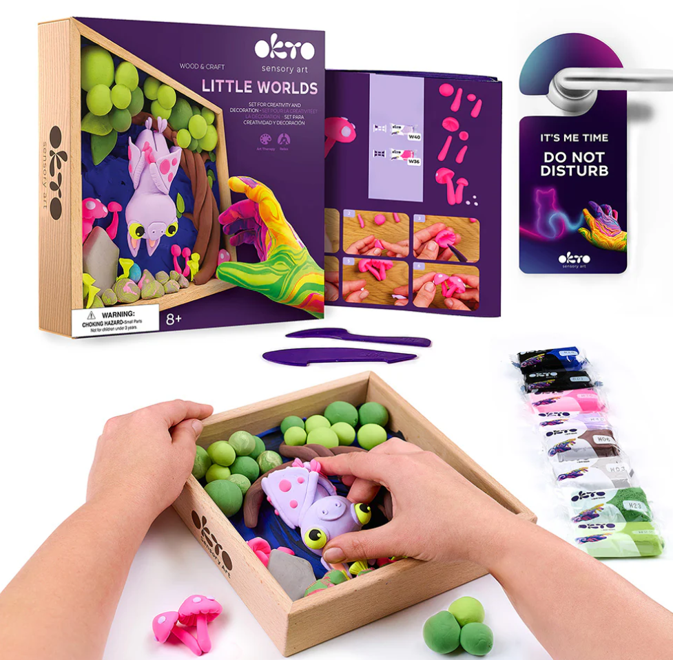 Okto Sensory Art Wood & Craft Little Worlds BAT
