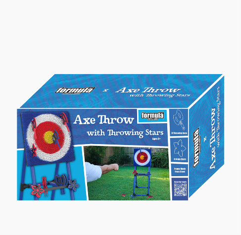 Formula Sports Axe Throwing with Throwing Ninja Stars Outdoor Play