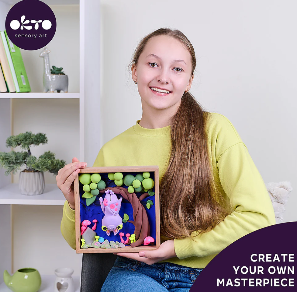 Okto Sensory Art Wood & Craft Little Worlds BAT