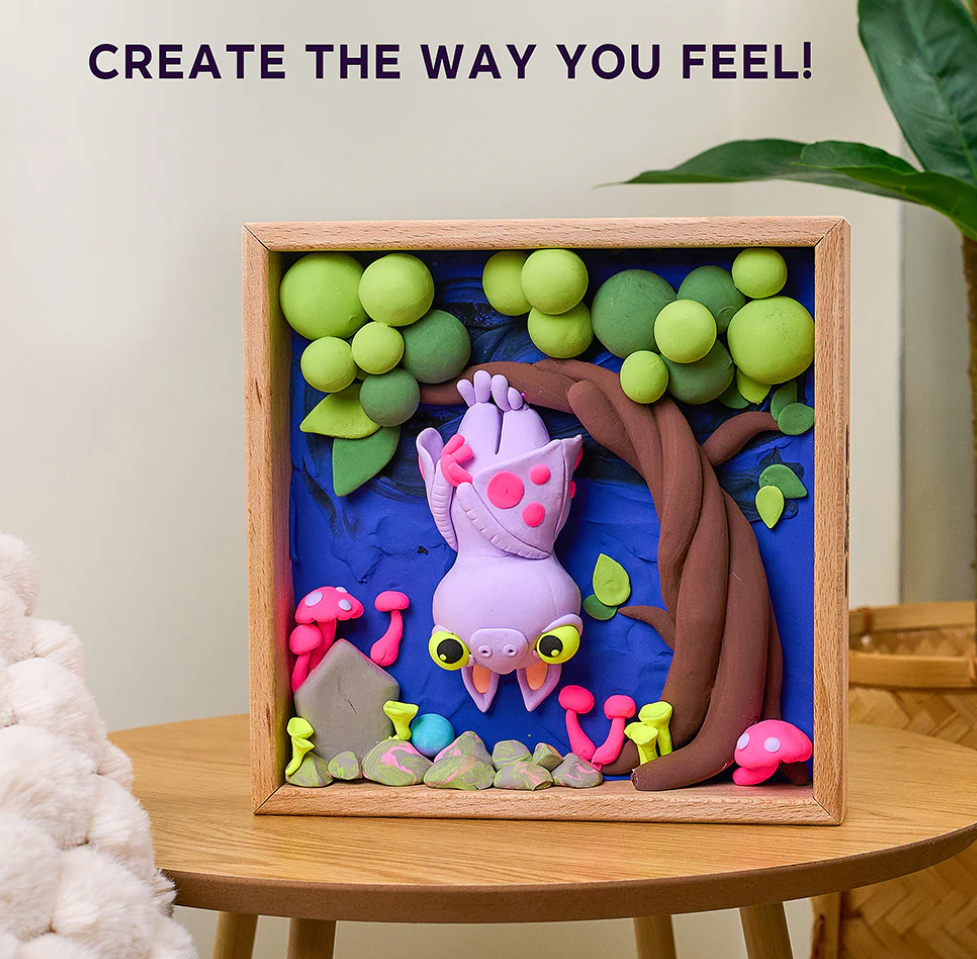 Okto Sensory Art Wood & Craft Little Worlds BAT