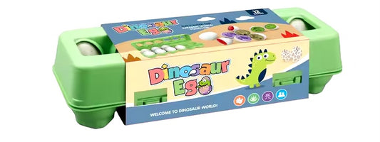 Matching Eggs Carton Dinosaurs 12pc Learning Aid