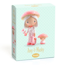 Load image into Gallery viewer, Tinyly Amy &amp; Mushy Figurine
