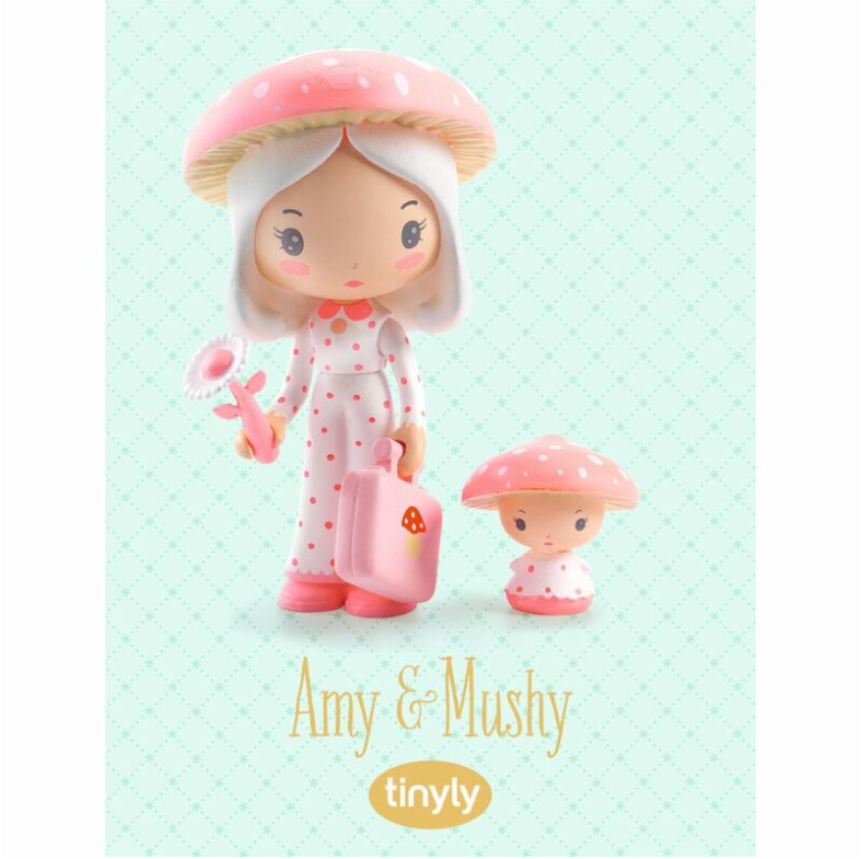 Tinyly Amy & Mushy Figurine