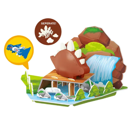 Magnetic Dinosaur Playset Stegosaurus magnetic toy