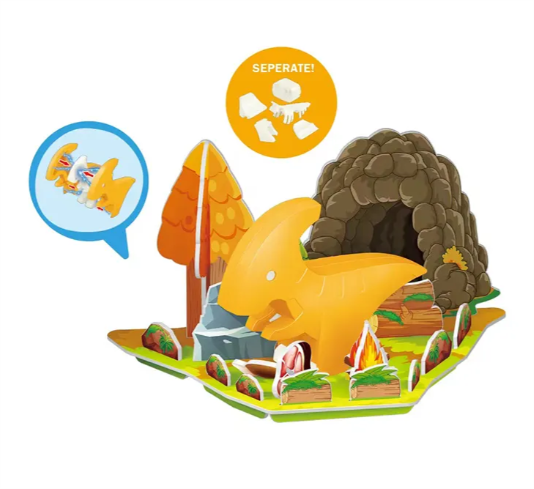 Magnetic Dinosaur Playset Parasaurolophus magnetic toy