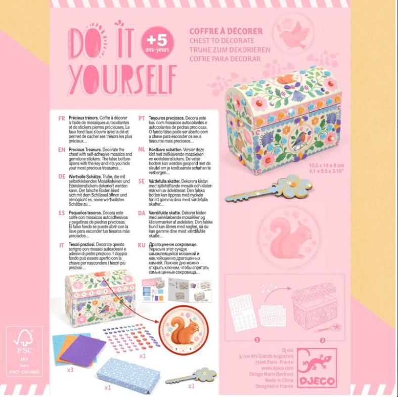 Djeco DIY Precious Treasure Chest