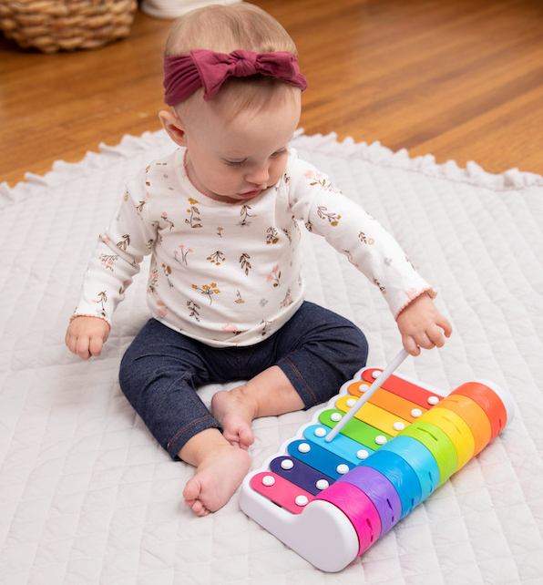 Fat Brain Toys Rock 'N Roller Piano Baby Activity Toys