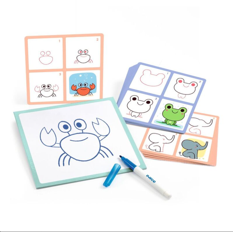 Djeco Step by Step Babies & Co Animals Learn To Draw
