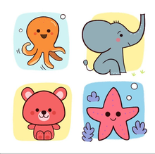 Load image into Gallery viewer, Djeco Step by Step Babies &amp; Co Animals Learn To Draw

