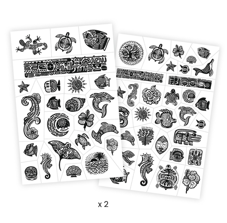 Djeco Polynesia Tattoos 50pc