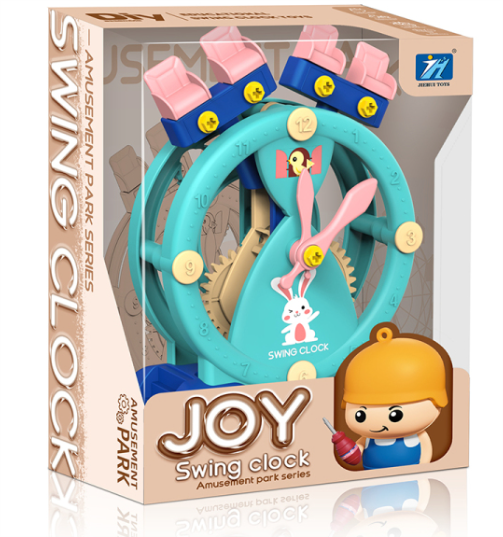 Joy Amusement Park Series Swing Clock Cyan playset