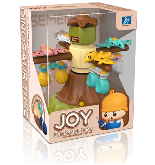 Joy Amusement Park Series Rotating Dinosaur Tree playset