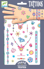 Load image into Gallery viewer, Djeco Jenni&#39;s Jewels Tattoos 50pc
