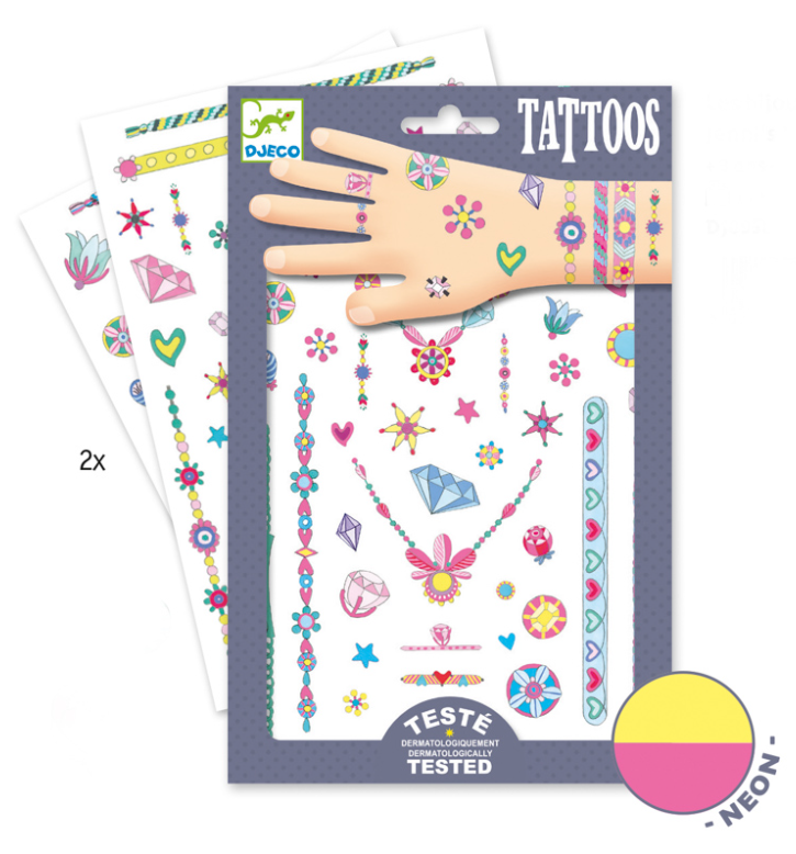 Djeco Jenni's Jewels Tattoos 50pc