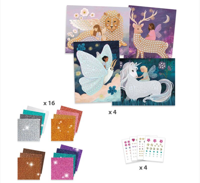 Djeco The Enchanted World Mosaic Art & Craft Kits