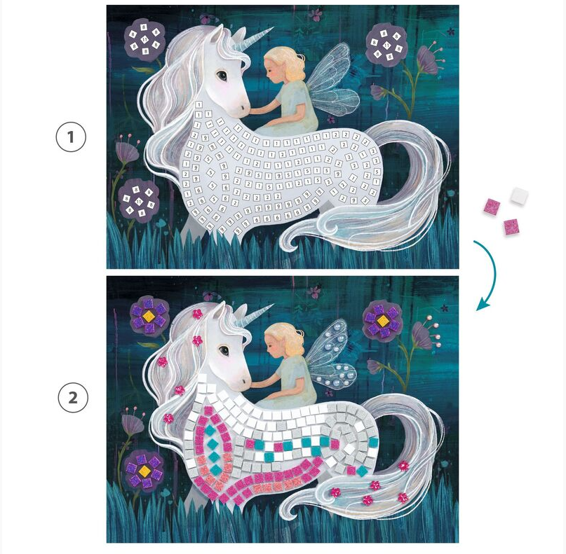 Djeco The Enchanted World Mosaic Art & Craft Kits