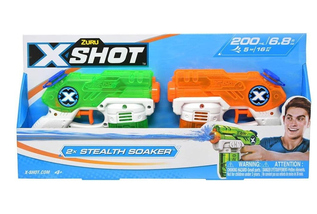 Zuru XShot Water Blaster Stealth Soaker Twin Pack