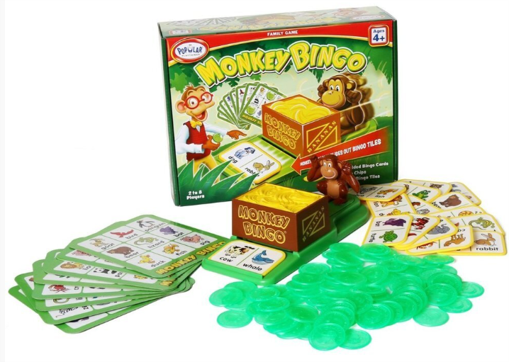 Popular Playthings Monkey Bingo Board Game