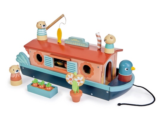 Tenderleaf Little Otter Canal Boat Pretend Play