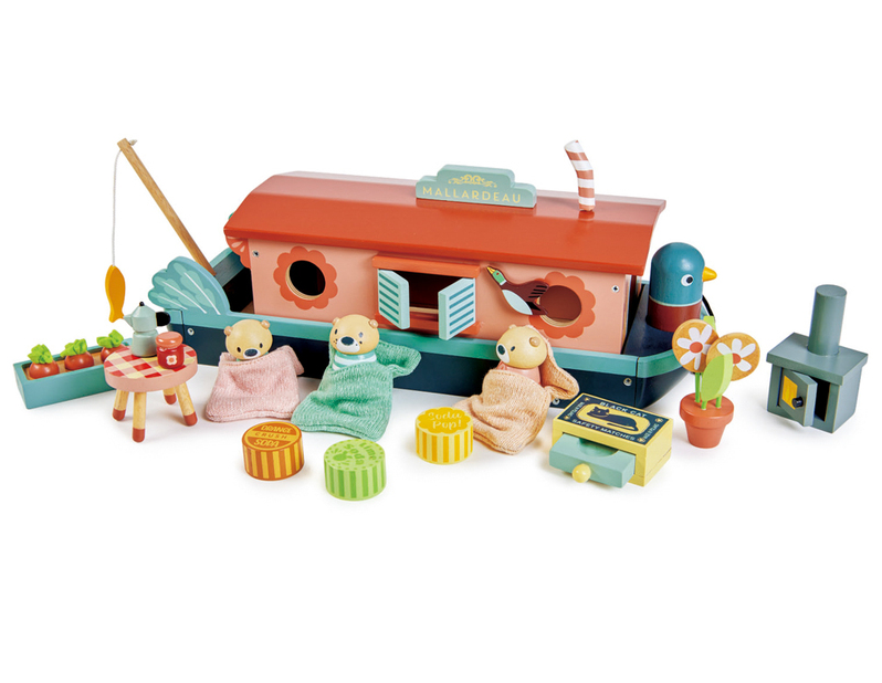Tenderleaf Little Otter Canal Boat Pretend Play