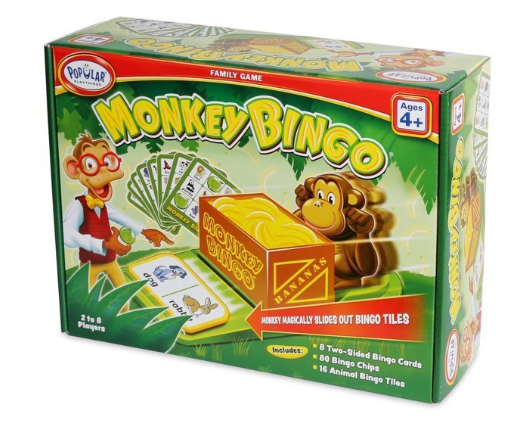 Popular Playthings Monkey Bingo Board Game