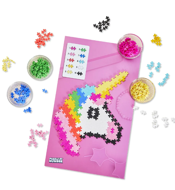 Plus-Plus Puzzle By Number Unicorn 250pc Construction