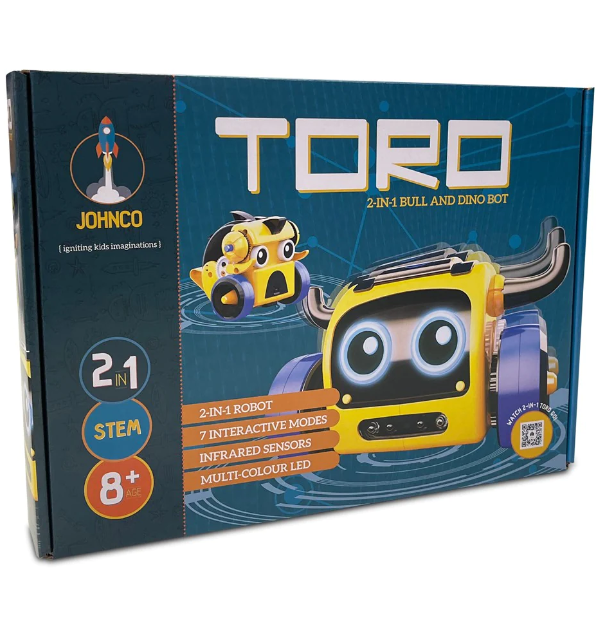 Johnco Toro 2 in 1 Bull & Dinobot Construction & Science