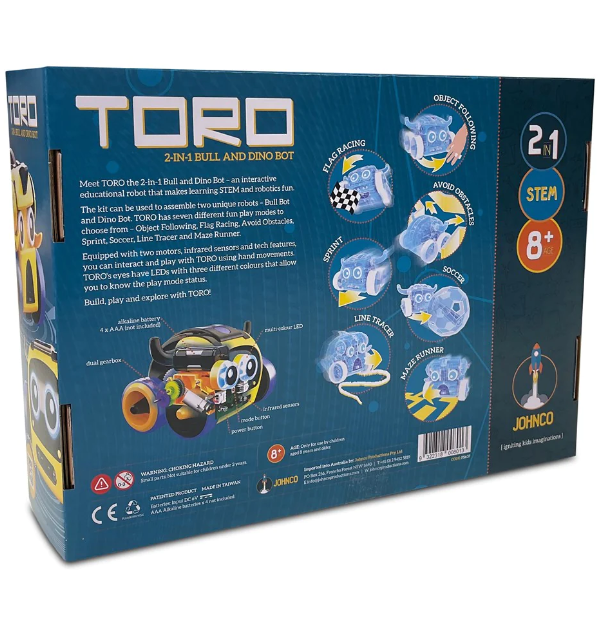 Johnco Toro 2 in 1 Bull & Dinobot Construction & Science