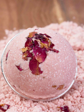 Load image into Gallery viewer, Heebie Jeebies Bath Bomb Rose Petals
