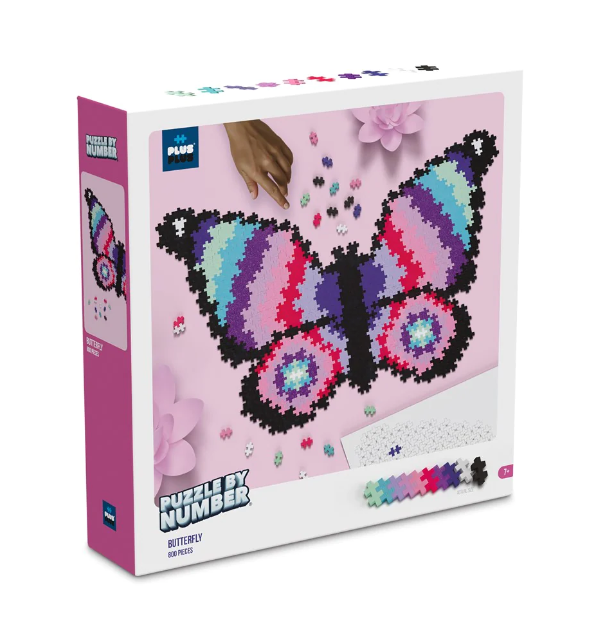 Plus-Plus Puzzle By Number Butterfly 800pc Puzzle