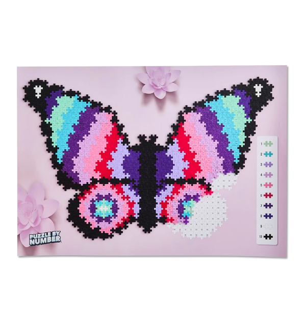 Plus-Plus Puzzle By Number Butterfly 800pc Puzzle