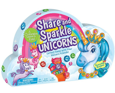 Peaceable Kingdom Share and Sparkle Unicorns Board Game