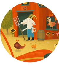 Load image into Gallery viewer, Djeco Tractor 16pc Silhouette Puzzle
