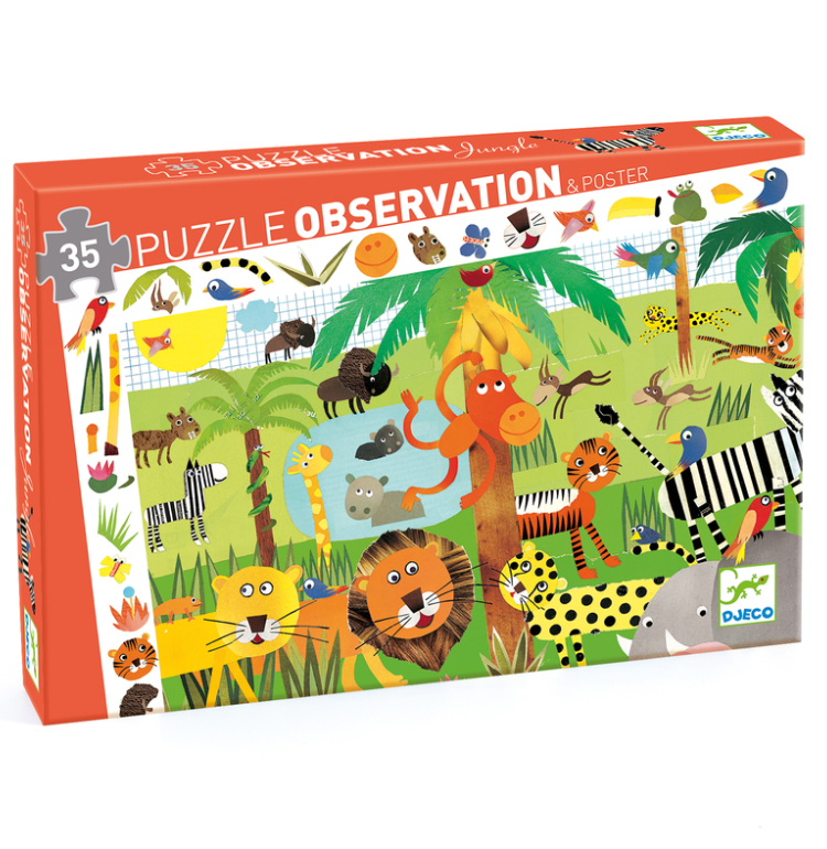 Djeco Jungle 35pc Observation Puzzle