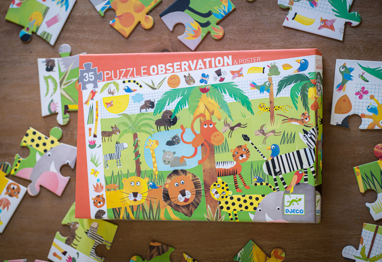 Djeco Jungle 35pc Observation Puzzle